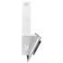 Campana extractora acero inox y vidrio templado plateado 90
