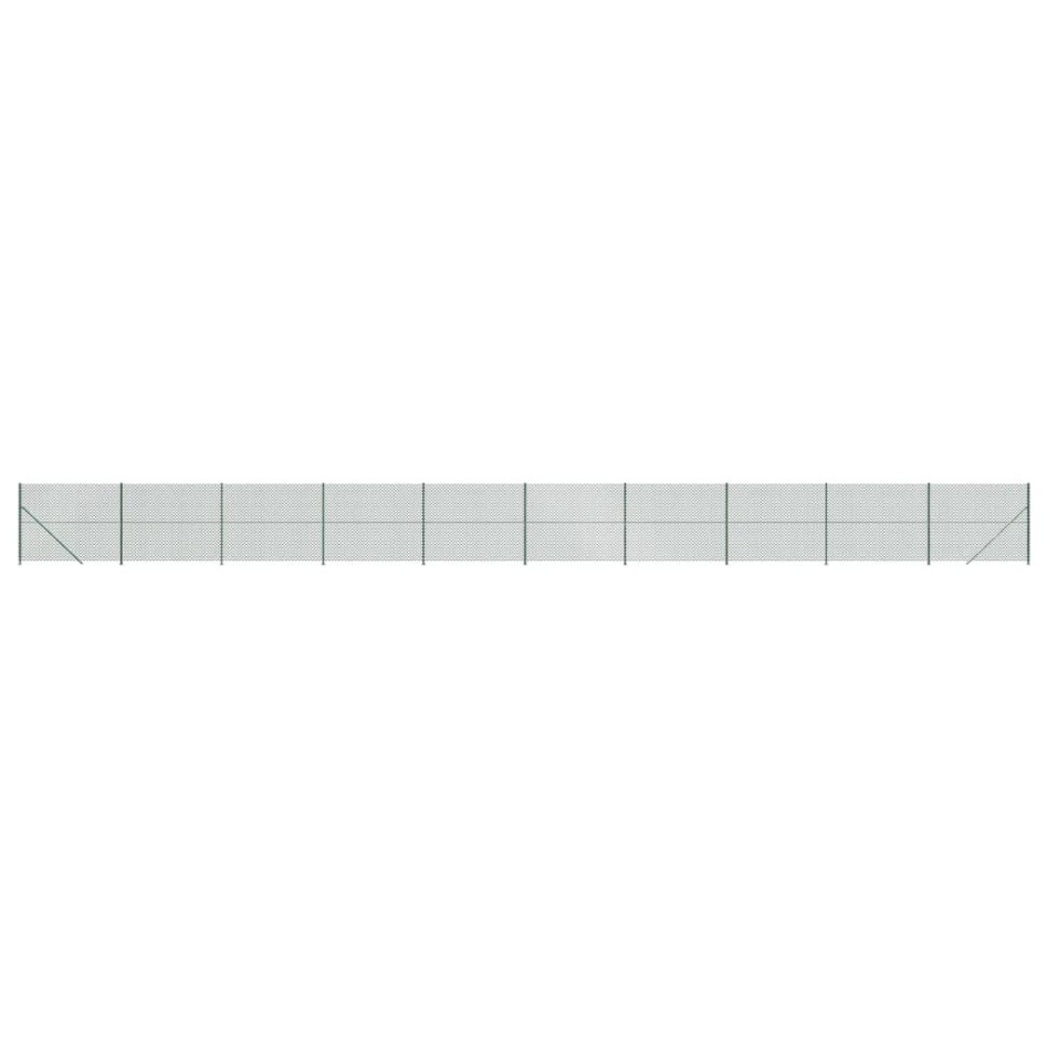 Cerca de alambre con brida verde 2,2x25