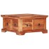 Mesa de centro de madera maciza de acacia 66x70x35