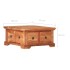 Mesa de centro de madera maciza de acacia 66x70x35