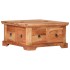 Mesa de centro de madera maciza de acacia 66x70x35