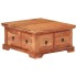 Mesa de centro de madera maciza de acacia 66x70x35