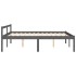 Cama para personas mayores madera maciza pino gris 150x200