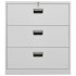 Armario archivador de acero gris claro 90x46x103