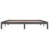Estructura de cama madera maciza de pino gris 200x200