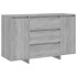 Aparador con 3 cajones gris Sonoma 120x41x75