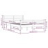 Estructura de cama de matrimonio madera maciza 135x190