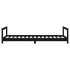 Estructura de cama para niños madera de pino negro 90x190