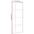 Puerta corredera ESG vidrio y aluminio negra