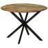 Mesa de comedor madera maciza reciclada y acero 110x78