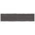 Tablero mesa madera tratada borde vivo marrón 220x50x(2-6)