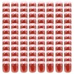 Tarros de mermelada de vidrio tapa blanca y roja 96 uds 230 ml
