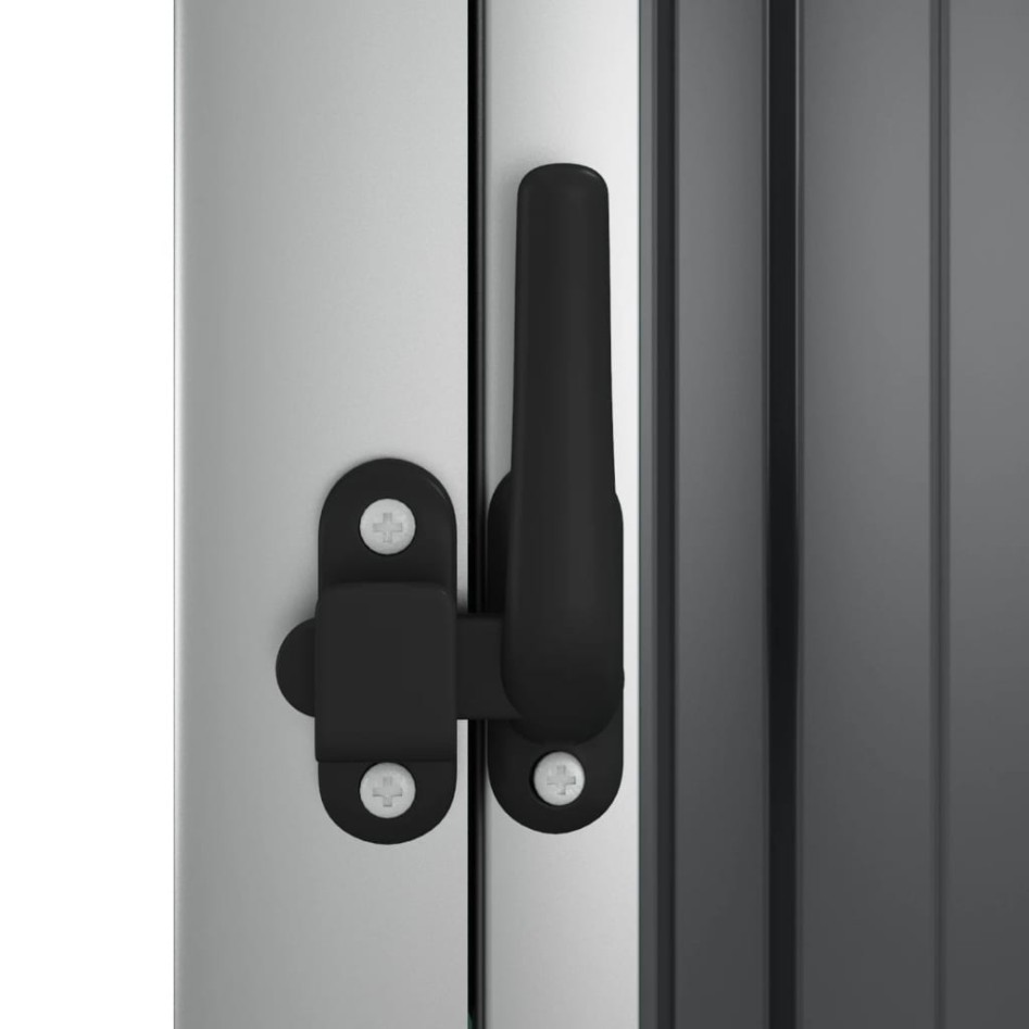 Cobertizo de herramientas jardín acero galvanizado 88x89x161