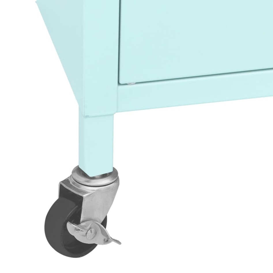 Armario de almacenamiento acero verde mint 60x35x56