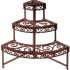 Esschert Design Soporte para plantas semicircular