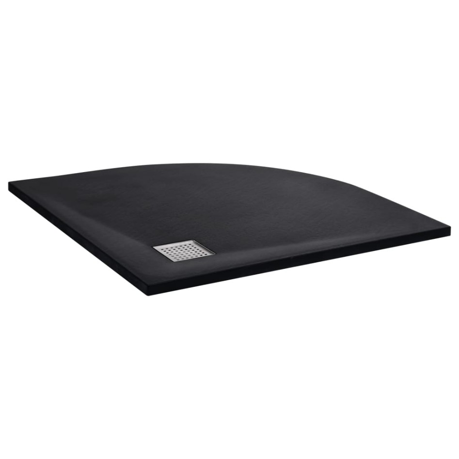 Plato de ducha SMC negro 90x90