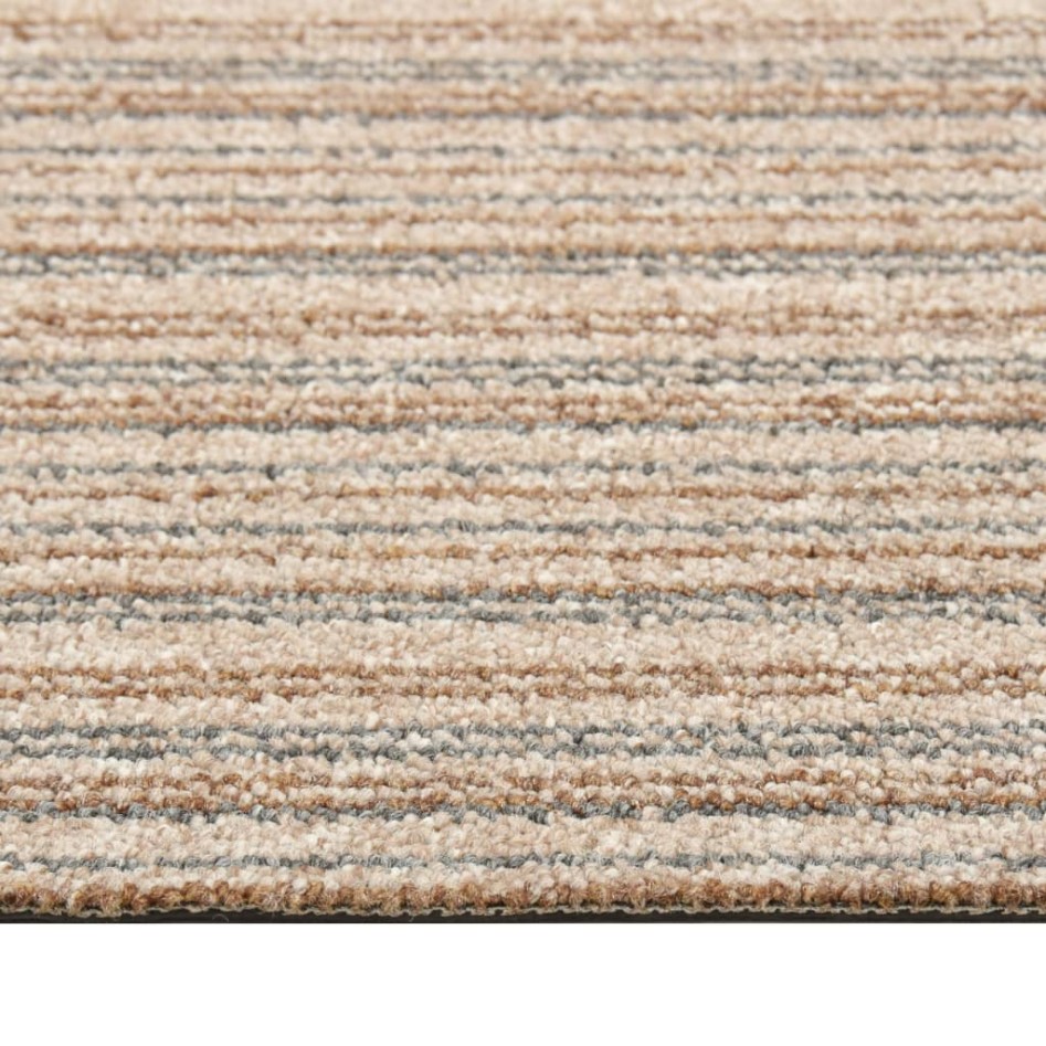 Baldosas de suelo de moqueta 20 uds 5 m² 50x50 cm beige