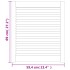 Puerta de armario lamas 4 uds madera pino blanco 69x59,4