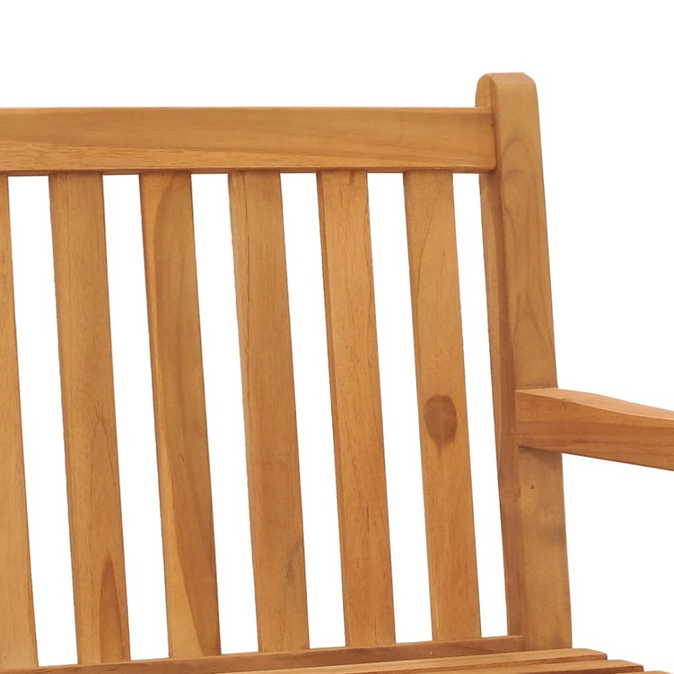 Banco de jardín de madera maciza de teca 180