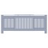 Cubierta para radiador MDF gris 205