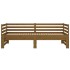Sofá cama extraíble madera maciza pino marrón miel