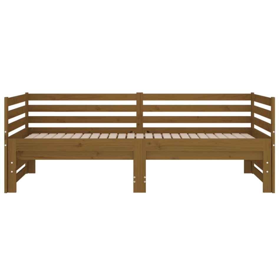 Sofá cama extraíble madera maciza pino marrón miel