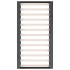 Estructura de cama doble madera maciza gris 135x190