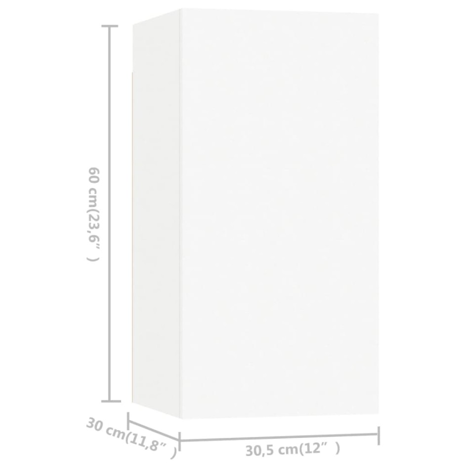 Set de muebles de salón TV 4 piezas madera de ingeniería