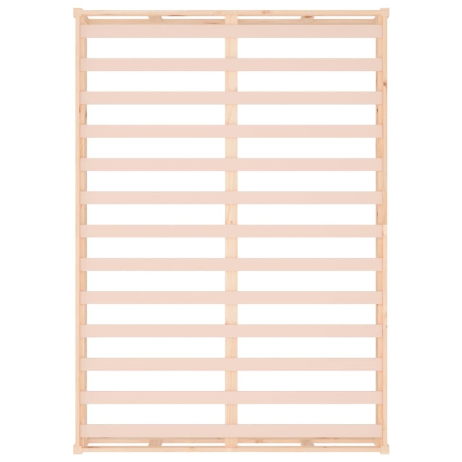 Estructura cama doble pequeña madera maciza 135x190