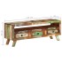 Mueble de TV madera maciza reciclada multicolor 110x30x40