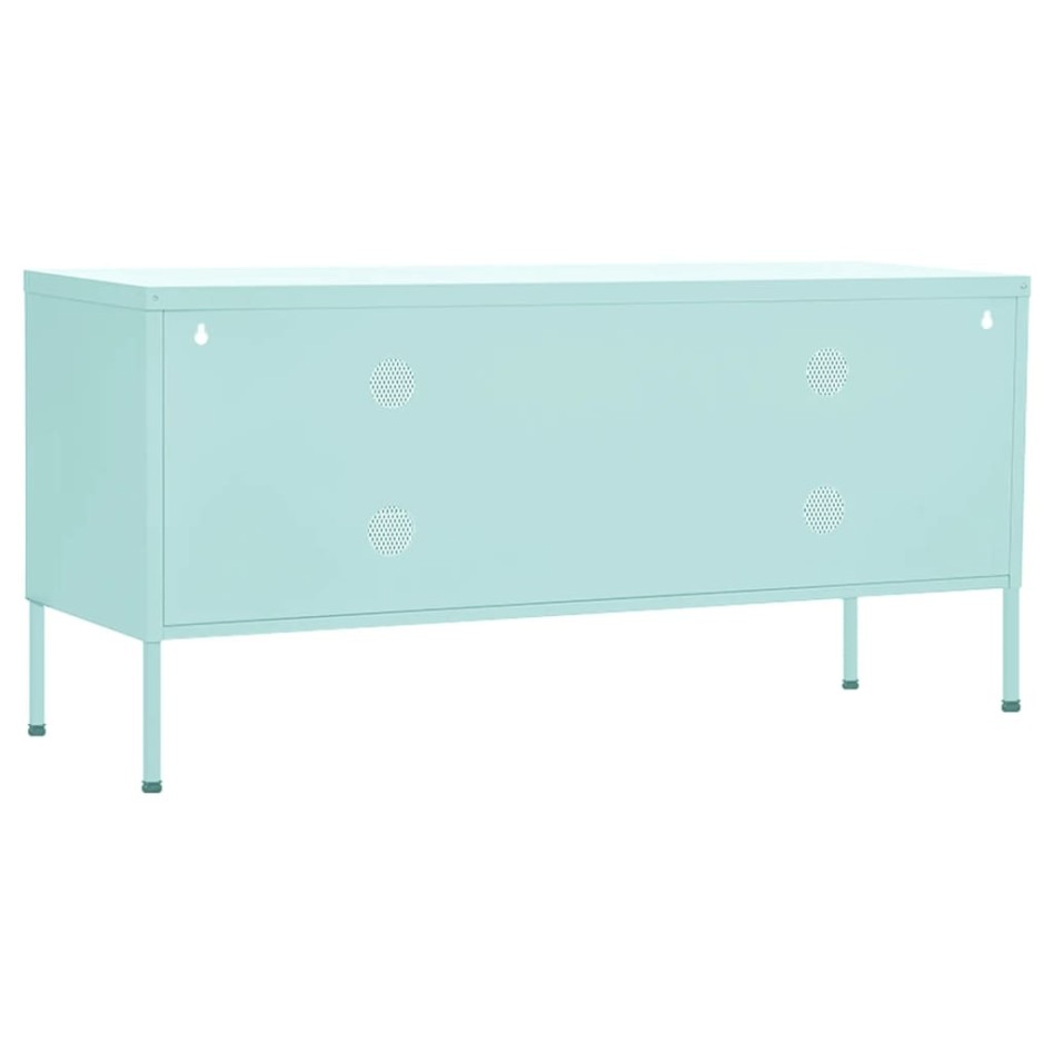 Mueble para TV de acero verde menta 105x35x50