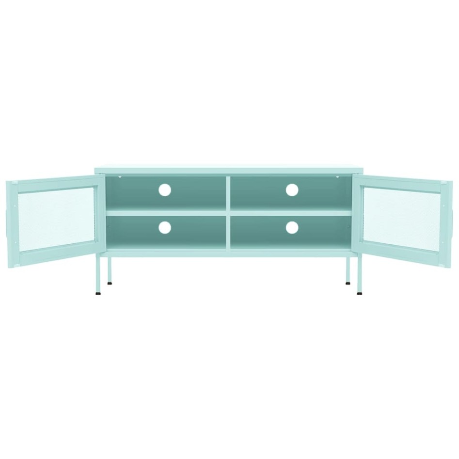 Mueble para TV de acero verde menta 105x35x50