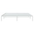 Estructura de cama de metal blanco 180x200