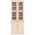 Vitrina de cristal ALTA madera maciza de pino 77x35x186,5