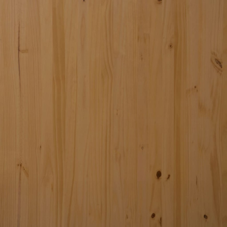 Cajonera con ruedas y escritorio MOSS madera pino marrón