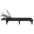 Tumbona de polipropileno negro 155x58x83