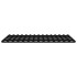 Estructura de cama de madera maciza de pino negro 200x200
