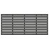 Cabecero de cama de pared madera maciza pino gris 166x3x91,5