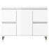 Mueble de baño madera de ingeniería blanco brillo 80x33x60
