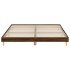 Estructura de cama madera de ingeniería marrón roble 140x200