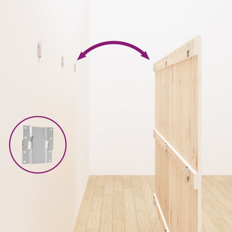 Cabecero de cama de pared madera maciza pino blanco