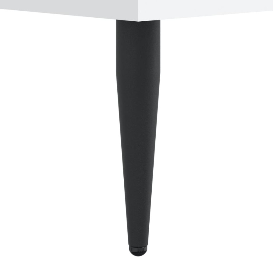 Estructura de cama madera de ingeniería blanca 120x200