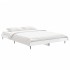 Estructura de cama madera de ingeniería blanco brillo