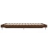 Estructura de cama madera de ingeniería marrón roble 120x190