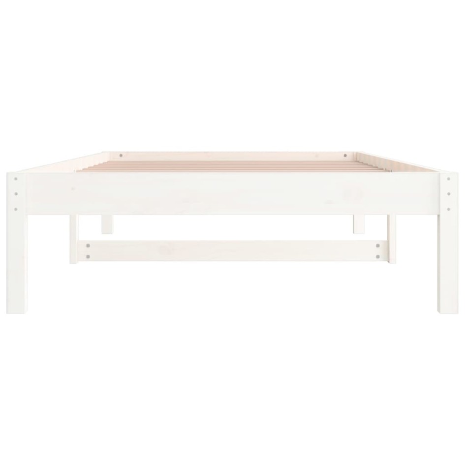 Sofá cama madera maciza de pino blanco 80x200