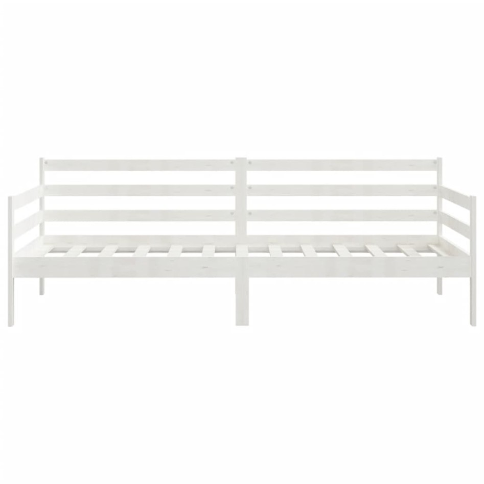 Sofá cama madera maciza de pino blanco 90x200