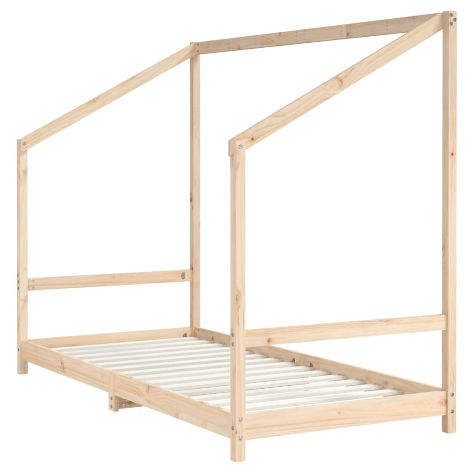 Estructura de cama infantil madera maciza de pino 90x190