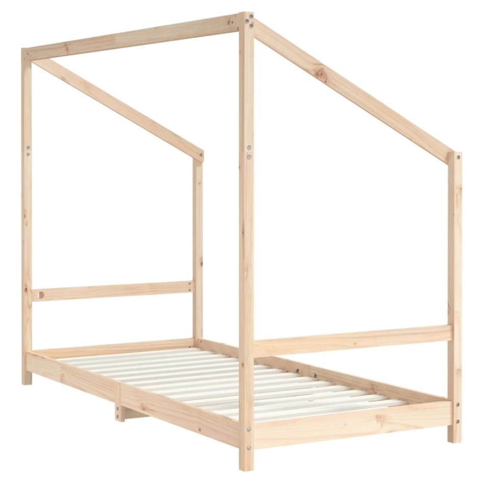 Estructura de cama infantil madera maciza de pino 90x190