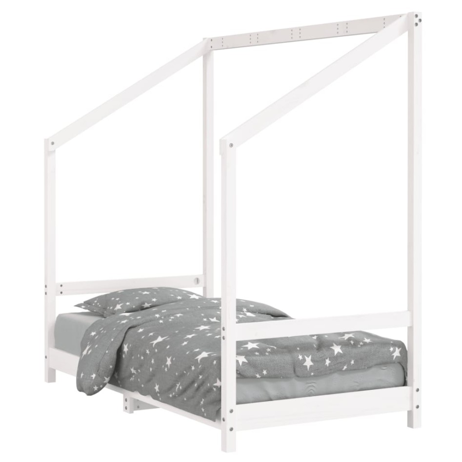 Estructura de cama para niños madera de pino blanco 80x160