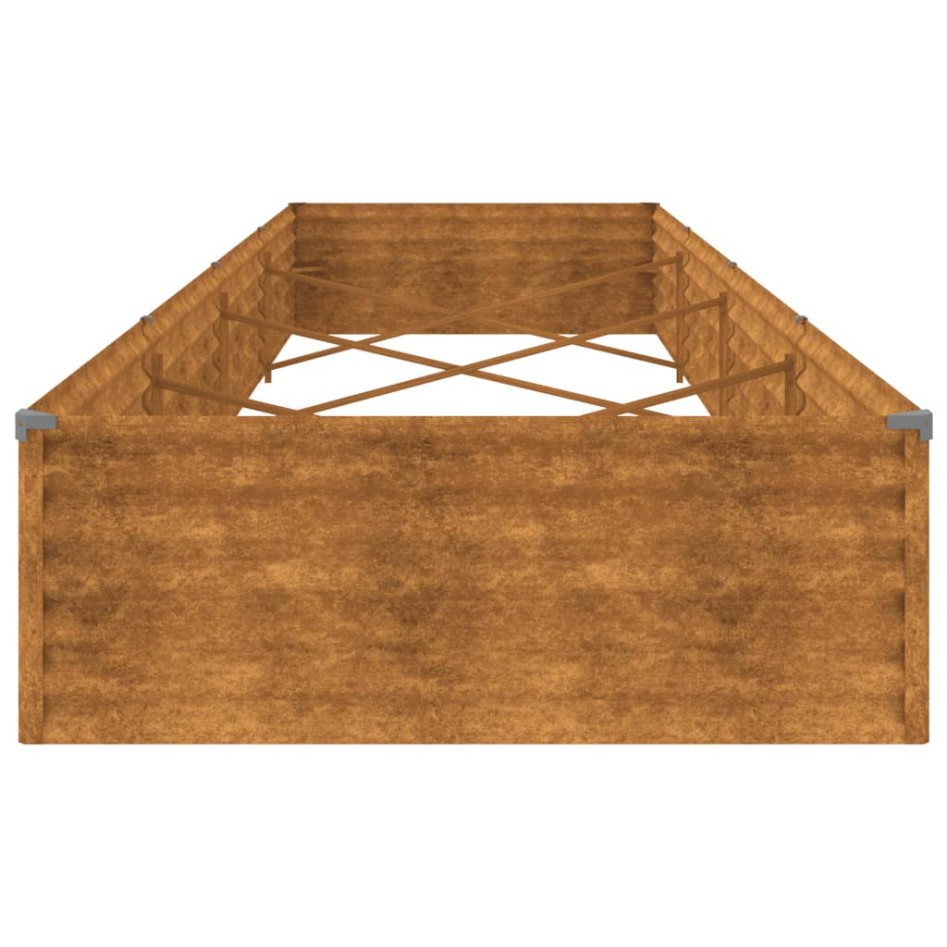 Jardinera acero corten 387x100x36